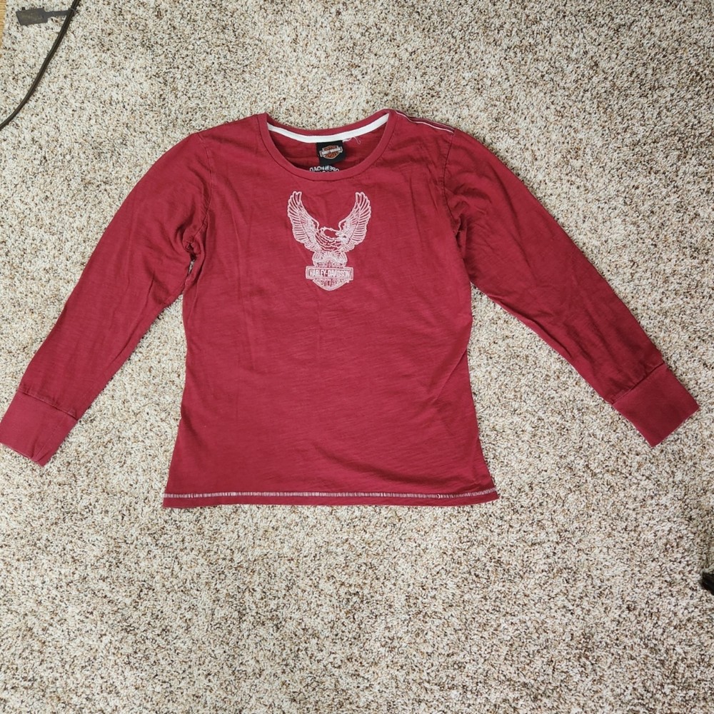 Harley-Davidson Ladies embroidered Long Sleeve T-shirt